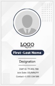 Company ID Card Template