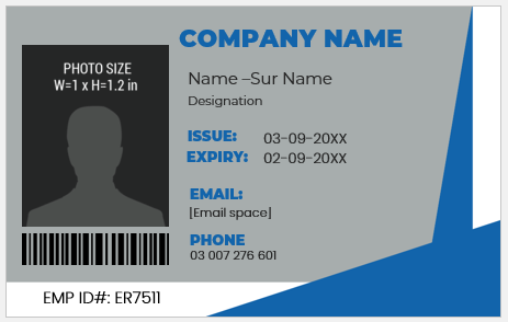 Company ID Badge Template