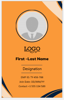 Company ID Card Template