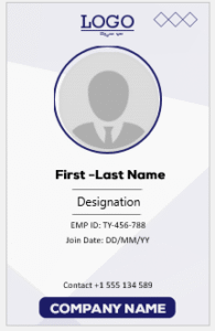 Company ID Card Template