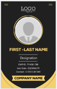 Company ID Card Template