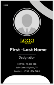 Company ID Card Template