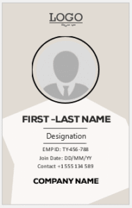 Company ID Card Template