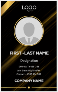 Company ID Card Template