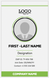 Company ID Card Template