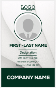 Company ID Card Template