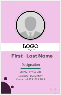 Company ID Card Template