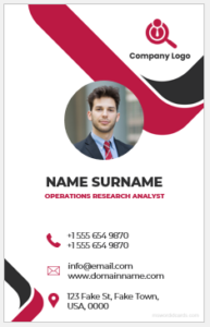 Company employee ID card template