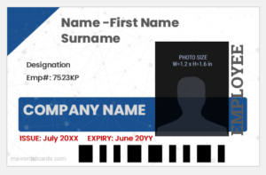 20+ Office Employee ID Card Designs for Word | Download FREE