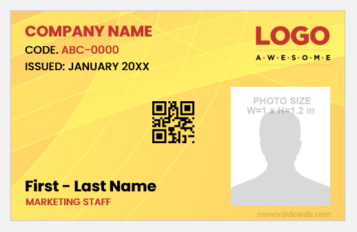 Marketing Staff ID Badge