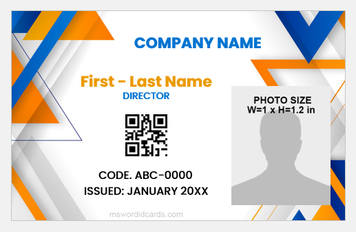Director ID Card Template