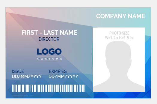 Director ID Card Template