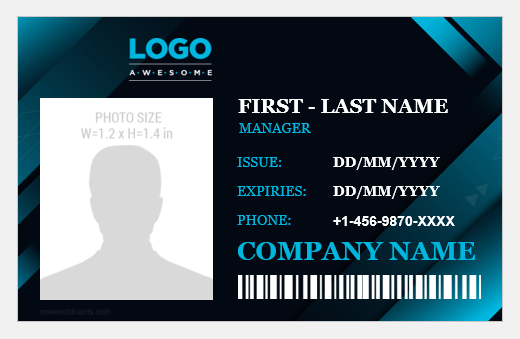 Manager ID card