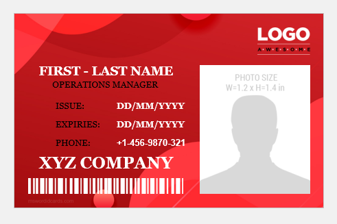 Manager ID Badge Template