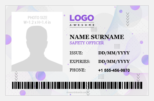 Safety officer ID card