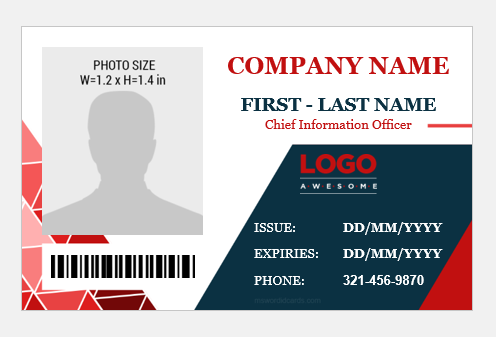 Information officer id badge