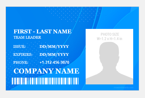 Team Leader ID Card/Badges Templates for Word | Print FREE