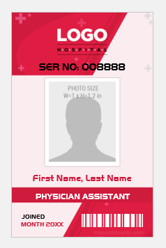 Physician Assistant ID Badge Templates | Download for Word