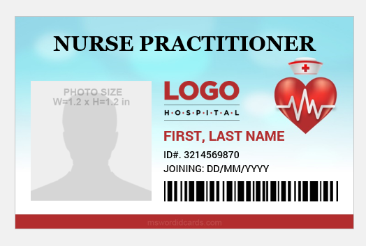 Nurse practitioner id badge