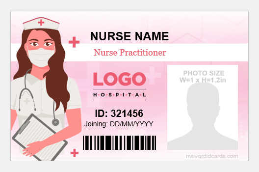 Nurse practitioner id badge