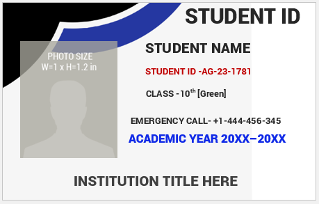 School ID Card Template