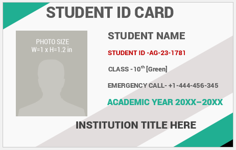 School ID Card Template