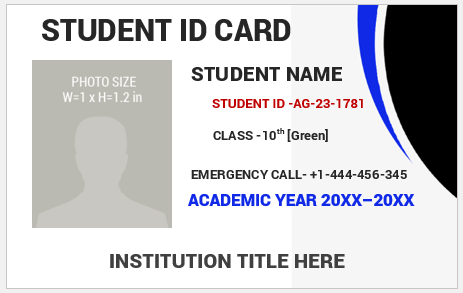 School ID Card Template