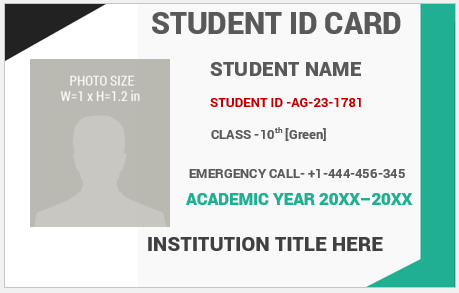 School ID Card Template