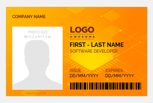 Software developer id badge