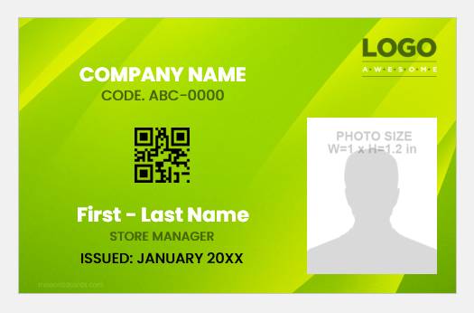 Store manager id badge