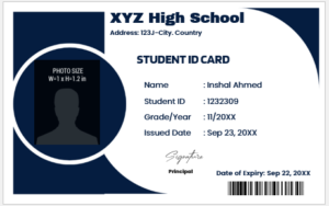 Student ID Card Template