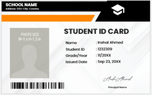 Student ID Card Template