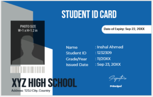 Student ID Card Template