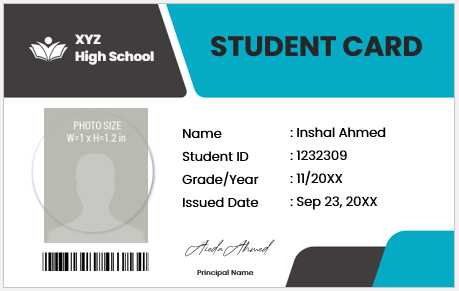 Student ID Card Template