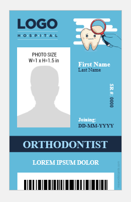 Orthodontist ID Badge