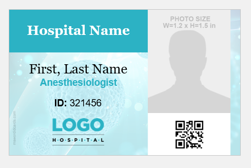 Anesthesiologist ID Badge