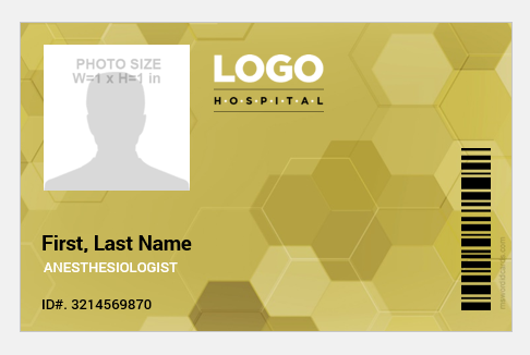 Anesthesiologist ID Badge
