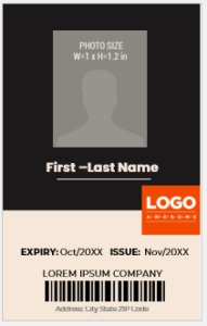 Factory Worker ID Card