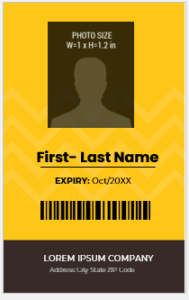 Factory Worker ID Card