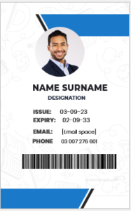 School ID badge format