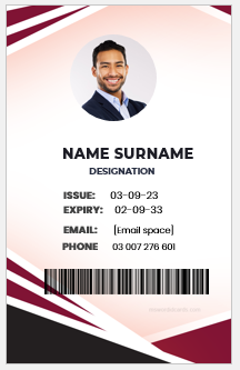 School ID badge format