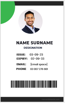 School ID badge format