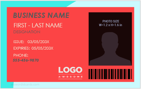 ID badge for front end employee