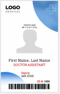 Doctor Assistant ID Badge Template