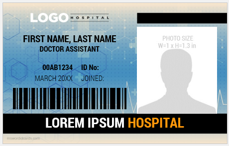 Doctor assistant ID badge
