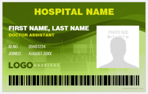 20+ Best Doctor Assistant ID Badge Templates | Download Edit