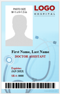 20+ Best Doctor Assistant ID Badge Templates | Download Edit