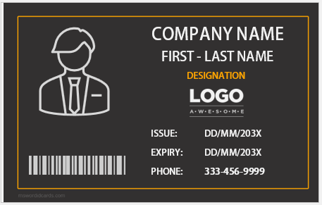 ID badge for front-end employee