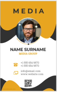 Media ID badge template