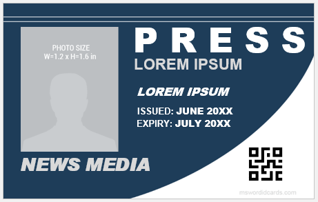 Press ID badge